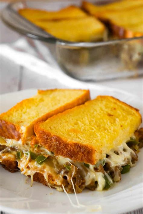 Philly Cheese Steak Grilled Cheese Casserole This Is Not Diet Food