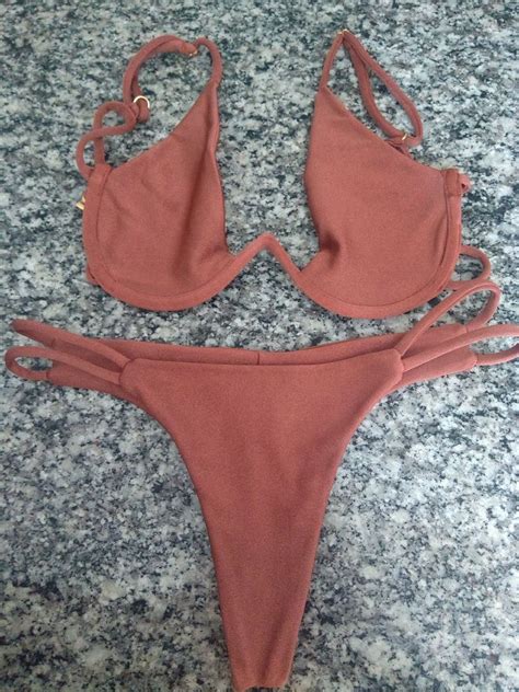 Biqu Ni Ros Naked Moda Praia Feminina Naked Nunca Usado Enjoei