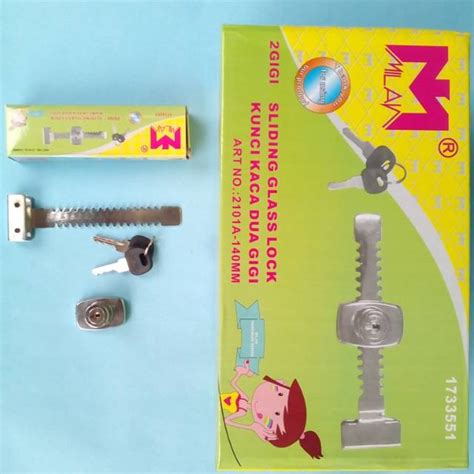 Jual Kunci Kaca Geser Kunci Etalase Slding Lock Kunci Kaca Sliding Lock