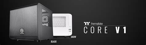Thermaltake Core V1 Snow Edition Mini-ITX Cube Case with Window - White ...