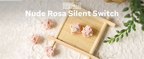 Epomaker Nude Rosa Gf Silent Gaming Keyboard Switches Pin Pre