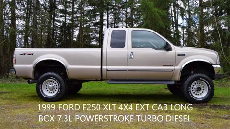 1999 Ford F250 Xlt Super Duty Ext Cab Long Box 4x4 73l Diesel Youtube