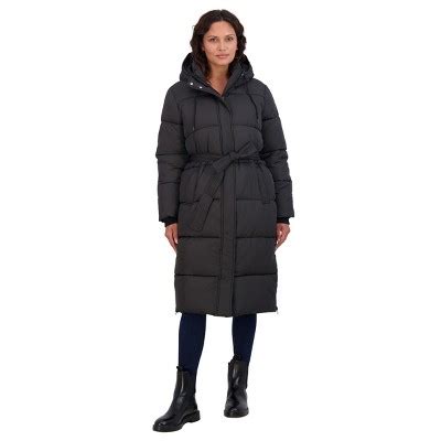 Women S Long Puffer Jacket Coat With Hood S E B By Sebby Target