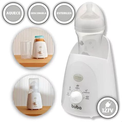 Aquecedor Mamadeira Buba - Aquecedor Mamadeira Buba 3 Em 1 Aquece Descongela Esteriliza | Frete grátis