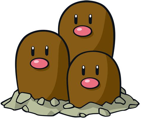 Dugtrio official artwork gallery | Pokémon Database