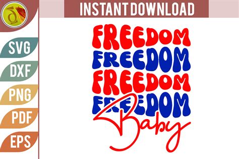 Freedom Babe Retro Svg Design Graphic By IADESIGNER6929 Creative Fabrica