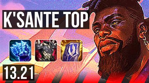 K SANTE Vs URGOT TOP 14 1 6 1000 Games Godlike NA Diamond 13