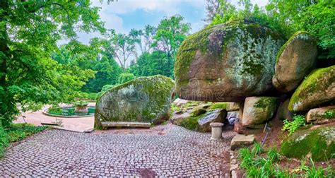 Grotto Of Scylla In Sofiyivka Park Uman Ukraine Stock Photo Image