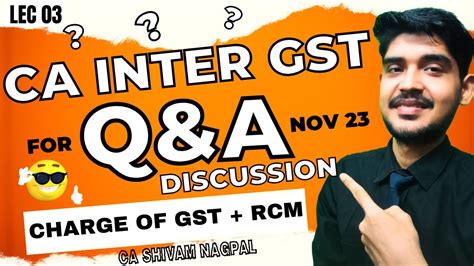 Ca Inter Levy And Rcm Reverse Charge Mechanism Under Gst Question