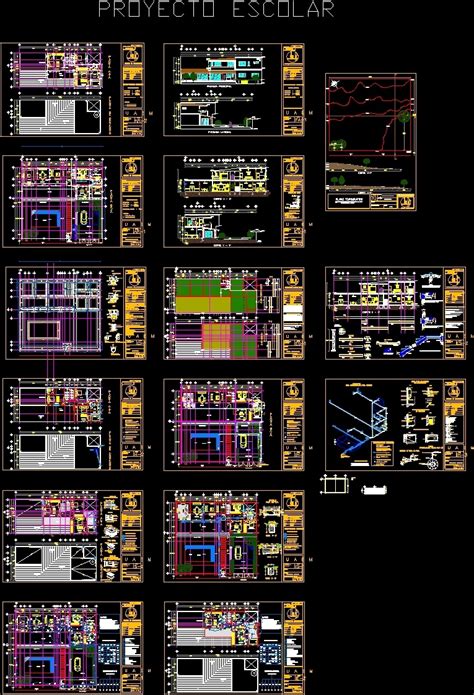 School Project Dwg Full Project For Autocad • Designs Cad