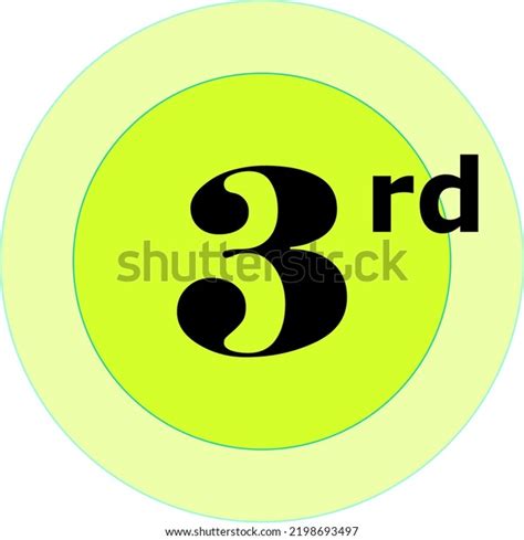 ordinal numbers counting vector art illustration