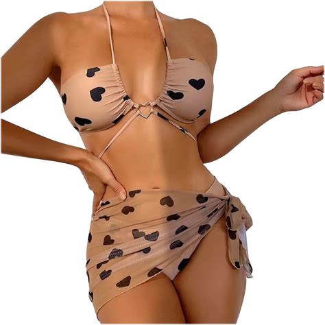 Quyuon Bikini Sets For Women Piece Modest Swinsuit Print Swimwear