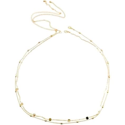 Chaîne De Ceinture En Paillettes Ou Sexy Bikini Plage Harnais Corps Chaîne Minimaliste Taille