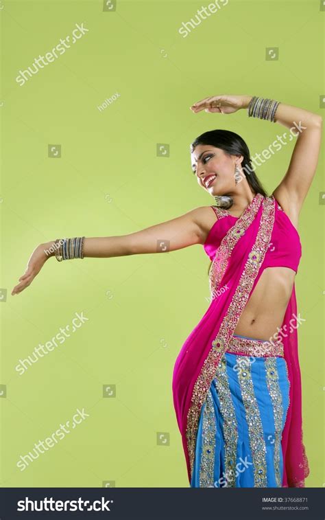 Brunette Indian Dancer Princess Bollywood Style Stock Photo Shutterstock