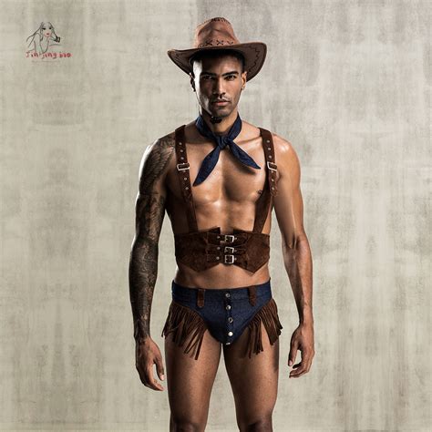 Custom Role Play Mens Lingerie Sex Cosplay Cowboy Underwear For Nightclub Cosplay China Mens