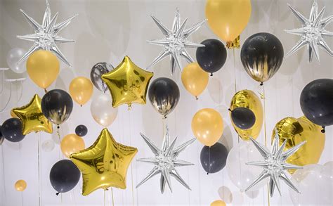 Amazon 6 Pcs Silver Star Foil Balloons One Piece 14 Pointed Star