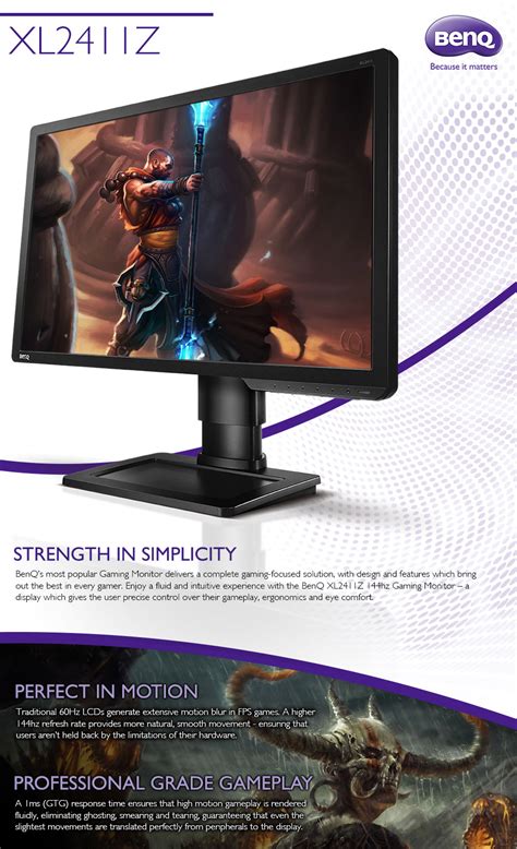 Buy BenQ XL2411Z 24in LED 144Hz Gaming Monitor [XL2411Z] | PC Case Gear ...