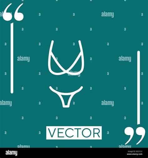 Bikini Vector Icon Linear Icon Editable Stroke Line Stock Vector Image Art Alamy