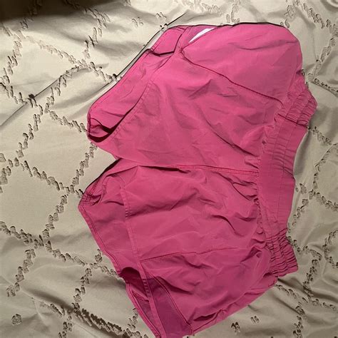 Pink Lulu Hotty Hot Shorts Size With A Inch Depop