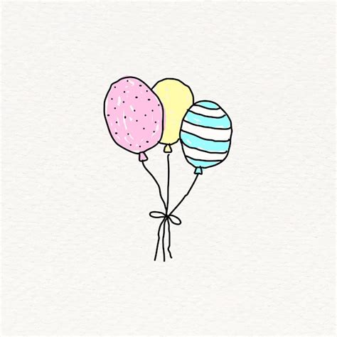 Cute balloon drawing Vectors & Illustrations for Free Download | Freepik