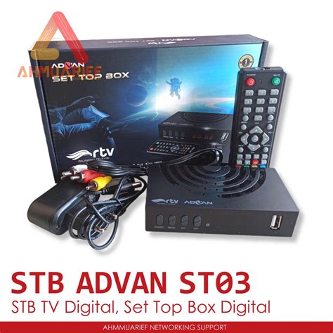 Jual Stb Advan St Terrestrial Receiver Digital Tv Set Top Box Stb Dvb