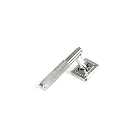 From The Anvil Satin Marine SS 316 Brompton Lever On Rose Set Square