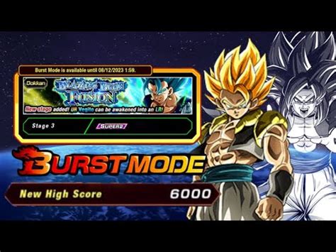 How To Get Burst Mode Score Using Fusion Ss Blue Vegito Event