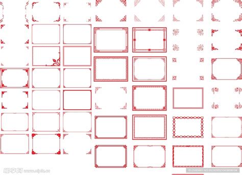 中式边框矢量线条设计图 广告设计 广告设计 设计图库 昵图网nipic