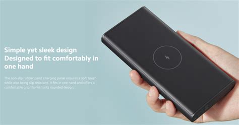 xiaomi mi mah  wireless fast charging power bank savemart