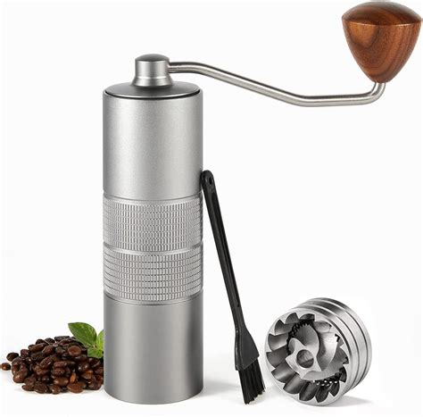 conqueco manual coffee grinder burr portable stainless steel conical