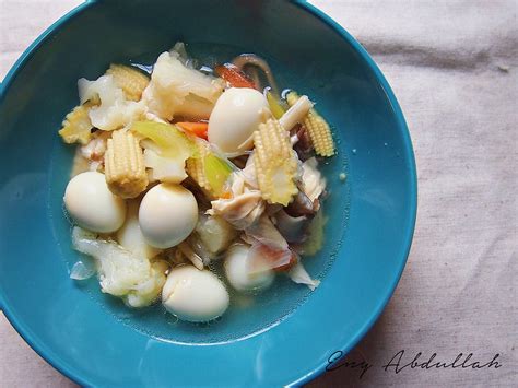 Sup Sayur Campur Telur Puyuh Enyabdullahcom