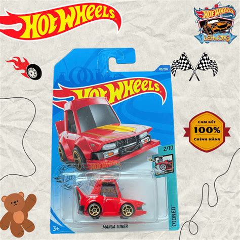 LeHuong Diecast Xe mô hình Hot Wheels Tooned Manga Tuner Màu Đỏ Shopee Việt Nam