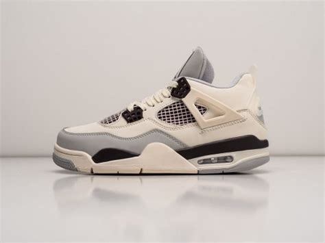 Nike Air Jordan 4 Retro бежевые кожа мужские купить за 5720 руб в ...