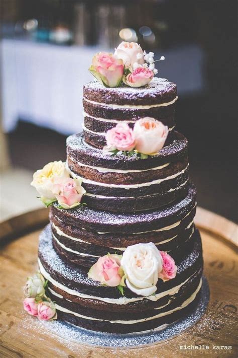 Gateau Chocolat Plusieurs Tages Pour Mariage Champetre Rustique Ou