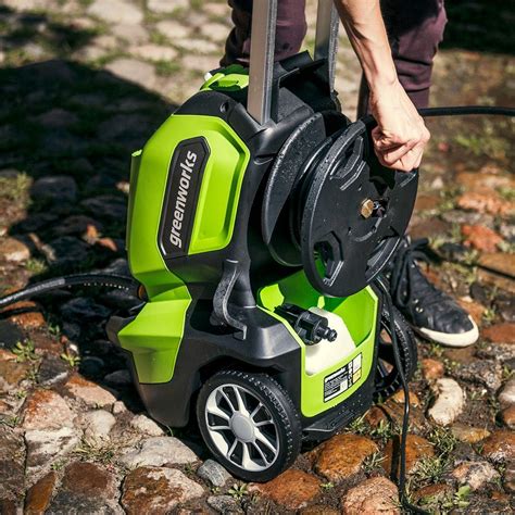 Greenworks G40 Pressure Washer With Patio Head And Brush British Garden