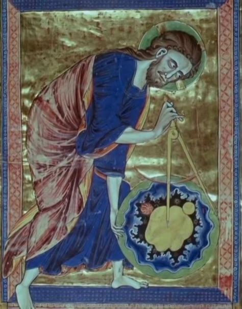 God As Architect Geometer From The Frontispiece Of French Codex