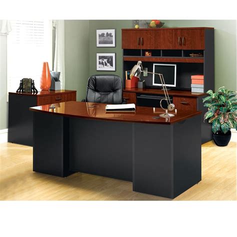 Complete Executive Office Set Black Office Furniture Office Table