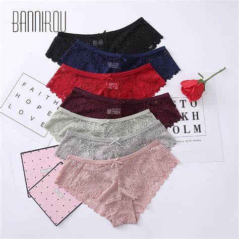 Calcinhas Sexy De Renda Para Mulheres Roupa Interior Respir Vel Lingerie Macia Cuecas