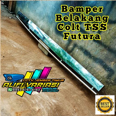 jual bamper bemper bumper belakang stainlees mobil futura  colt tss