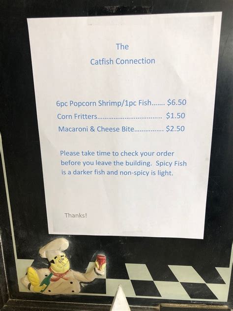 Catfish Connection Menu Updated For 2025