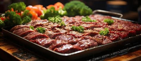Premium Ai Image Beef Slices With Hot Pot