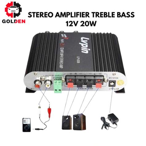 Dalam Stok Dikirim Dari Jakarta Lvpin Mini Hifi Stereo Amplifier