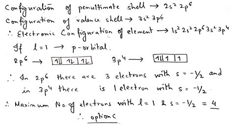 Maximum Number Of Electrons In An Atom Of The Given Element Having L