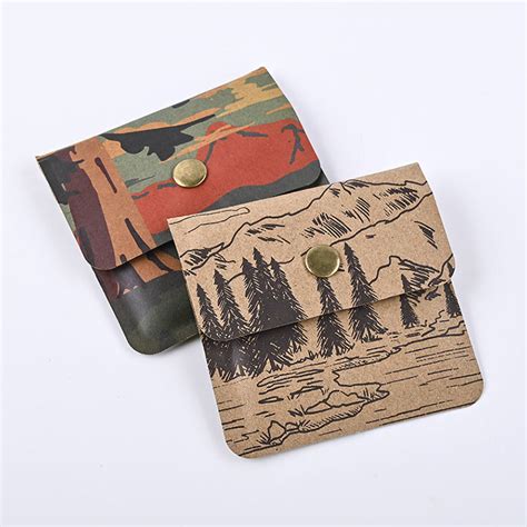 Eco Friendly Recycled Kraft Paper Portable Pouch Pocket Ashtray China