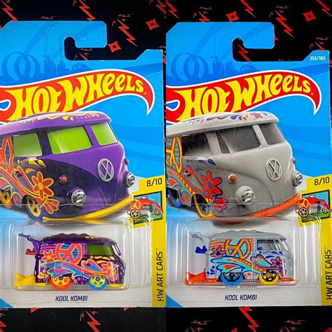 Hot Wheels Volkswagen Kool Kombi Grey Purple Hotwheels Vw Regular Treasure Hunt Th Rth