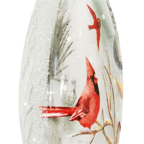 Snowman Flat Disc Glass Ornament