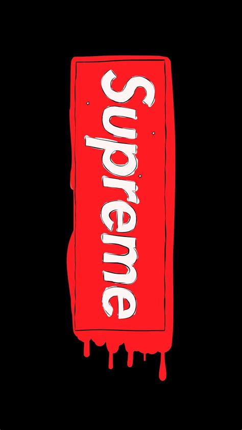 Supreme Logo Iphone Wallpaper