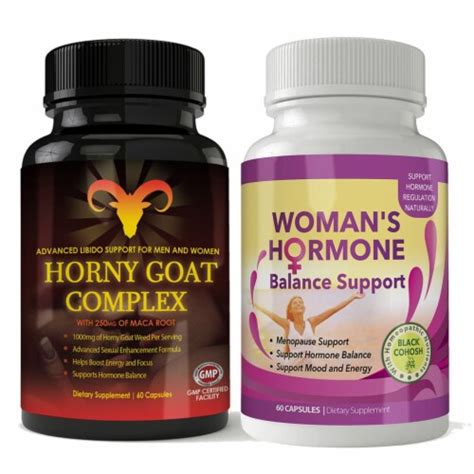 Horny Goat Complex And Woman S Hormone Support Combo Pack 2 Sets 1 Unit Kroger