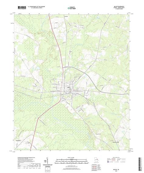 Millen Georgia Us Topo Map Mytopo Map Store