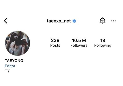 태유연 on Twitter TAEYONG changed his instagram bio TY